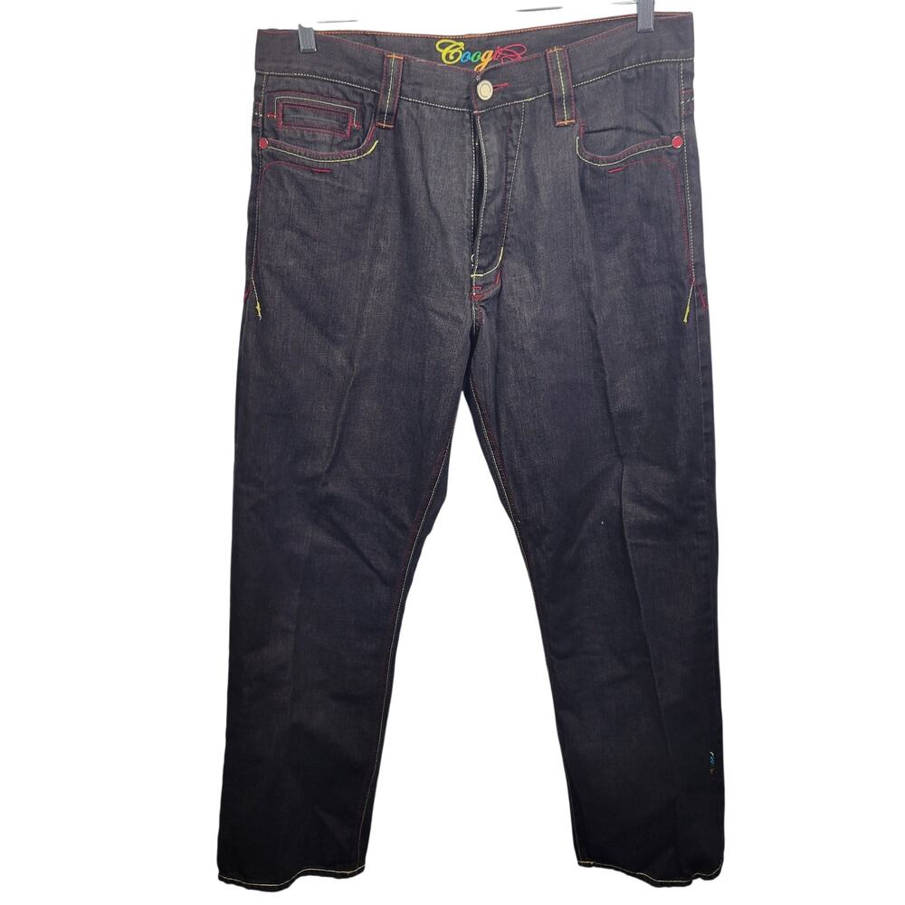 Vtg Coogi Australian Men's Embroidered Jeans Size 36" x 34"L  51326-1353